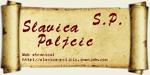 Slavica Poljčić vizit kartica